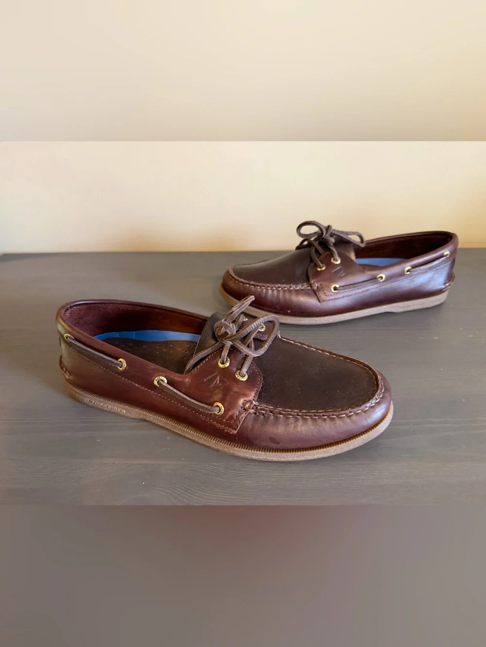 Sperry Men’s DarK Brown Leather Boat Shoes
